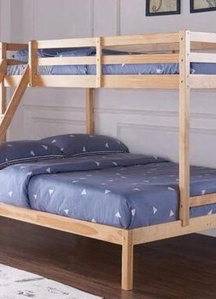 Ліжка з дерева по доступній ціні двоспальні бюджетні двоярусні горища та багато чого іншого3 фото