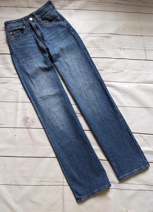 Сині джинси, широкі джинси від h&m1 фото