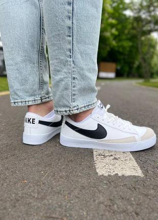 Мужские кроссовки nike blazer low vintage white2 фото