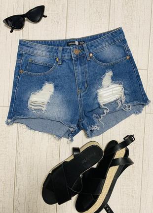 Джинсовые женские шорты boohoo