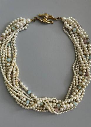 Невероятной красоты винтажное ожерелье из жемчужин, american vintage