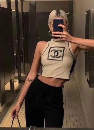 Майка топ в стиле chanel