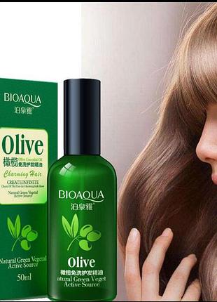 Масло для волос с экстрактом оливы bioaqua charming hair olive essential oil, 50мл
