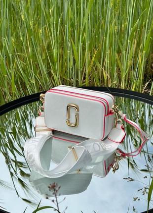 🔥 marc jacobs the snapshot white/pink