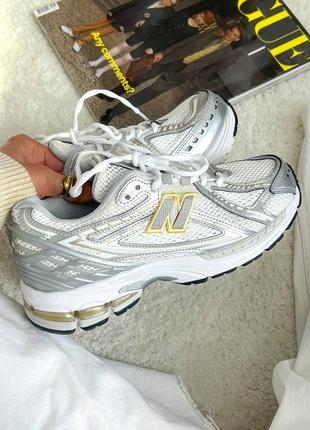 Дуже класні кросівки new balance 1906r white rain cloud silver metallic