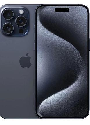 Смартфон apple iphone 15 pro max 256gb esim blue titanium (mu693)