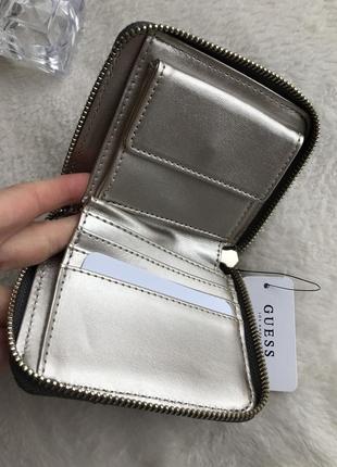 Кошелёк guess gaia small zip around wallet оригинал с официального сайта в сша.  фурнитура: золото4 фото