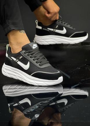 Мужские замшевые, черные, стильные кроссовки nike. от 40 до 44 гг. 8927 кк демисезонные2 фото
