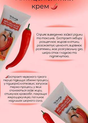Антицелюлітний крем з перцем