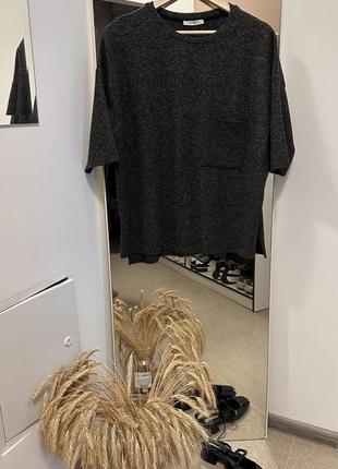 Невероятная трикотажная футболка идеального качества от бренда zara