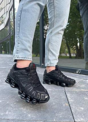 Мужские кроссовки nike shox tl black