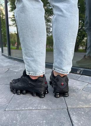 Мужские кроссовки nike shox tl black3 фото