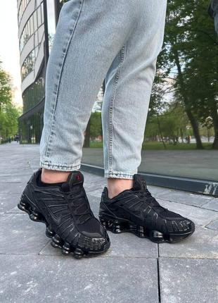 Мужские кроссовки nike shox tl black5 фото