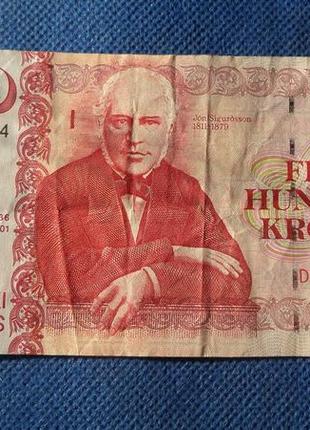 Ісландія - исландия 500 крон 2001 рік №381