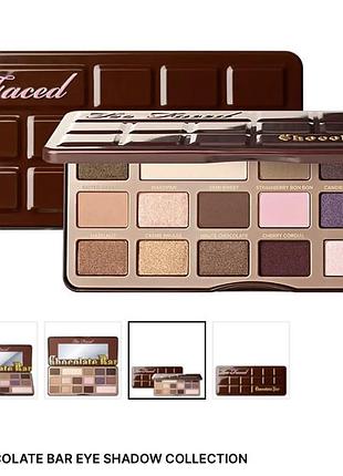 Палетка теней too faced chocolate bar оригинал