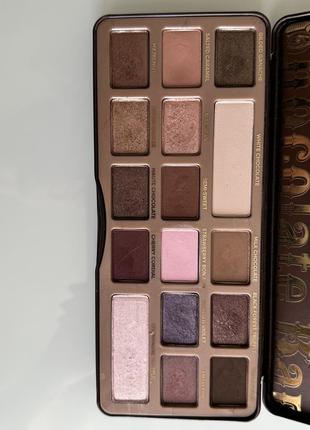 Палетка теней too faced chocolate bar оригинал
