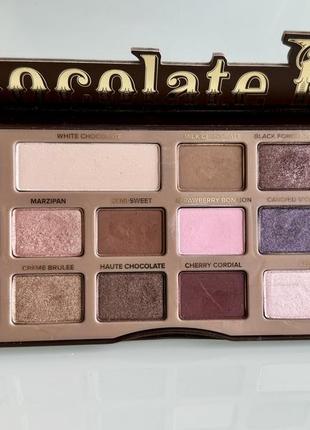 Палетка теней too faced chocolate bar оригинал