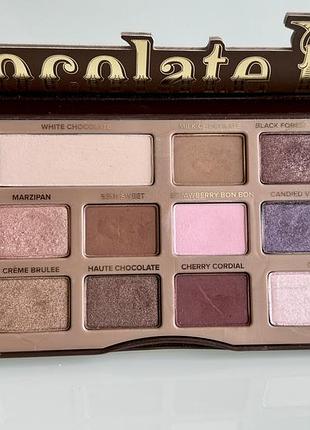 Палетка теней too faced chocolate bar оригинал