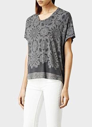 Топ футболка оверсайз орнамент allsaints/6376/