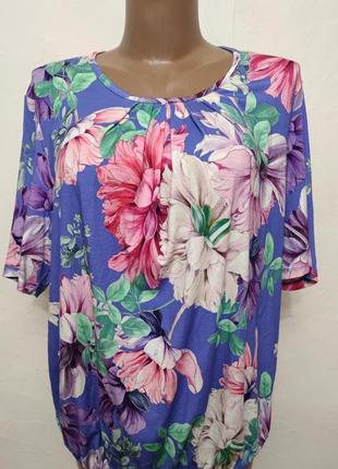 Roberto sarto collection футболка квітковий принт /9635/