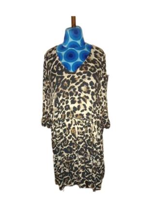 Ярусна трендова сукня 56-58 розмір