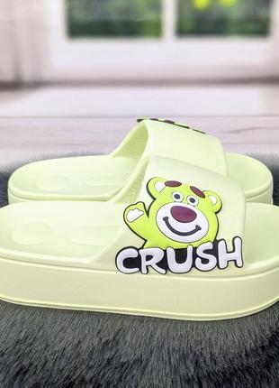 Шлепанцы женские сланцы пенковые мятные 4503