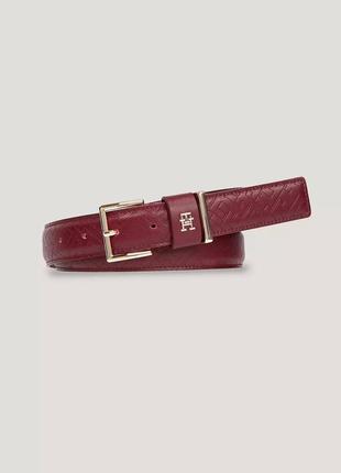 Кожаный женский ремень tommy hilfiger