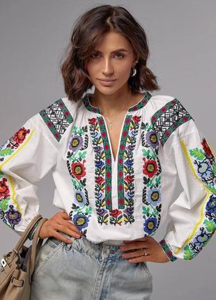 Біла вишукана красива вишиванка. вишита сорочка s-l