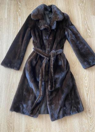 Шуба норковая длина мили холодный оттенок