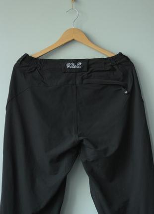 Jack wolfskin трекинговые эластичные черные брюки на утяжках повседневные 50 l мужские craghoppers the north face mammut3 фото