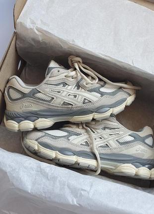 Кросівки asics gel - nyc beige grey