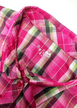 Сорочка жіноча теніска рожевого кольору в клітинку від бренду big tramp 424 фото