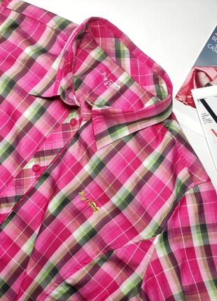 Сорочка жіноча теніска рожевого кольору в клітинку від бренду big tramp 422 фото