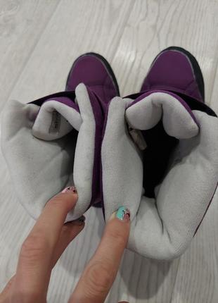 Термо ботинки, сапоги  guechua фиолетовые 34 размер6 фото