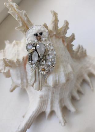 Брошка сова