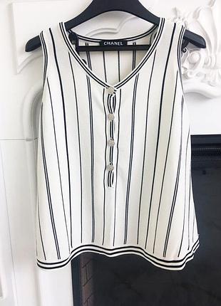 Свободная майка топ chanel