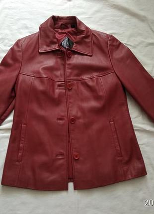 Шляхетний шкіряний піджак, р. 46-48