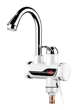 Проточний водонагрівач з lcd-екраном instant electric heating water faucet (нижнє під'єднання)