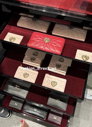 Оригінальний бежевий картхолдер гаманець натуральна шкіра dolce&gabbana