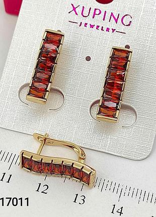 Сережки медичне золото xuping jewelry