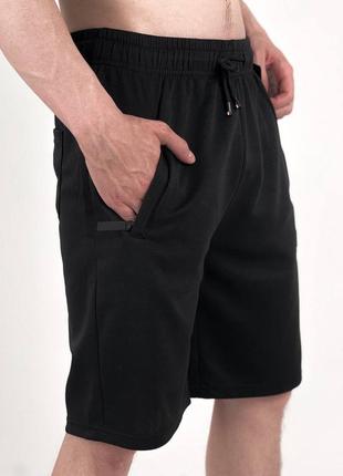 Шорти короткі довгі чоловічі трикотажні базові чорні сірі літні повсякденні на літо легкі стильні до коліна батал великого розміру