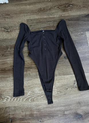 Боди с открытыми повесами, трикотаж