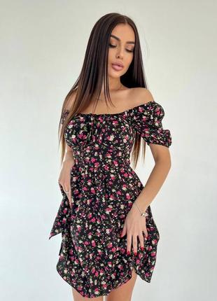 Женское короткое летнее платье мини