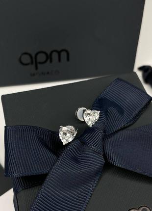 Сережки apm monaco серебренные