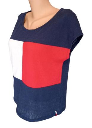 Tommy hilfiger томми хилфигер
женская синяя футболка с логотипом и графическим рисунком для девочек
оригинал
