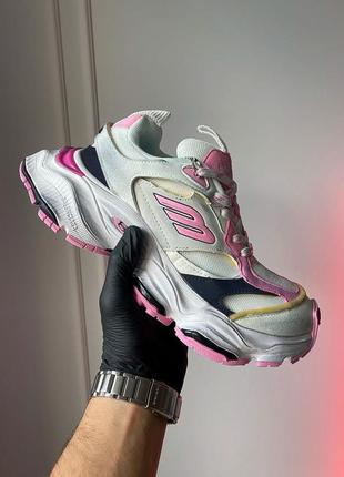 balenciaga cargo sneakers worn grey pink 5550