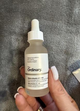 The ordinary - the ordinary alpha% + ha - сироватка з альфа-арбутином 2% і гіалуроновою кислотою, serum - 30ml