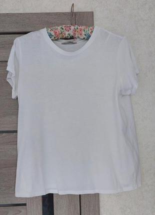 Женская базовая белая футболка george (размер 12-14)