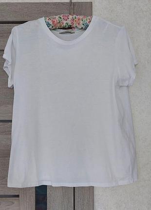 Женская базовая белая футболка george (размер 12-14)6 фото