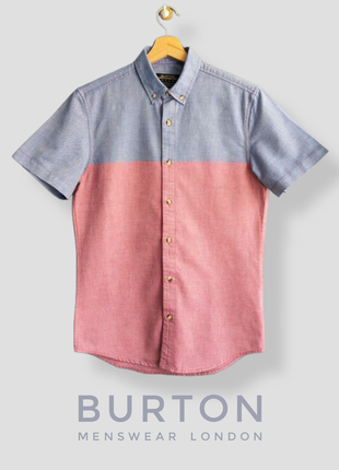 Хлопковая мужская рубашка burton menswear london